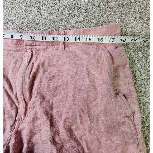 J Crew Shorts Mens 36 9in Inseam Red Washed Twill Chino Classic Fit Cotton - Picture 4 of 8